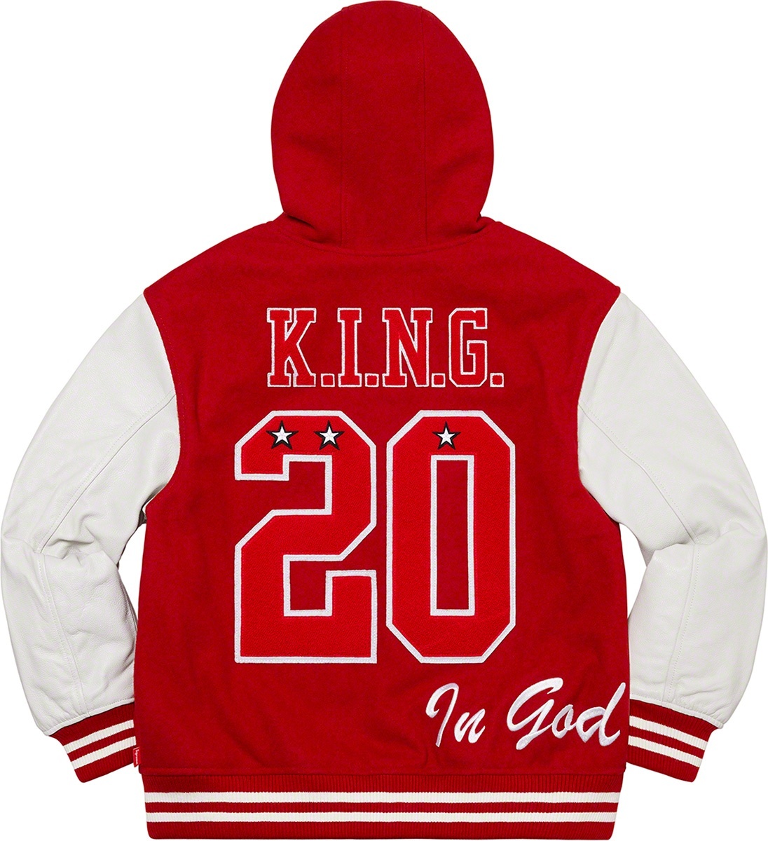King Hooded Varsity Jacket view 18